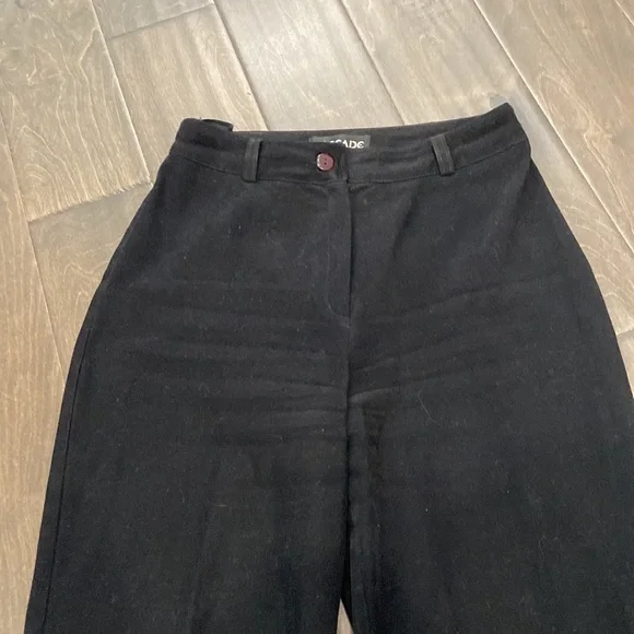 Vintage CASCADE Black Trousers size 38 - Picture 4 of 5